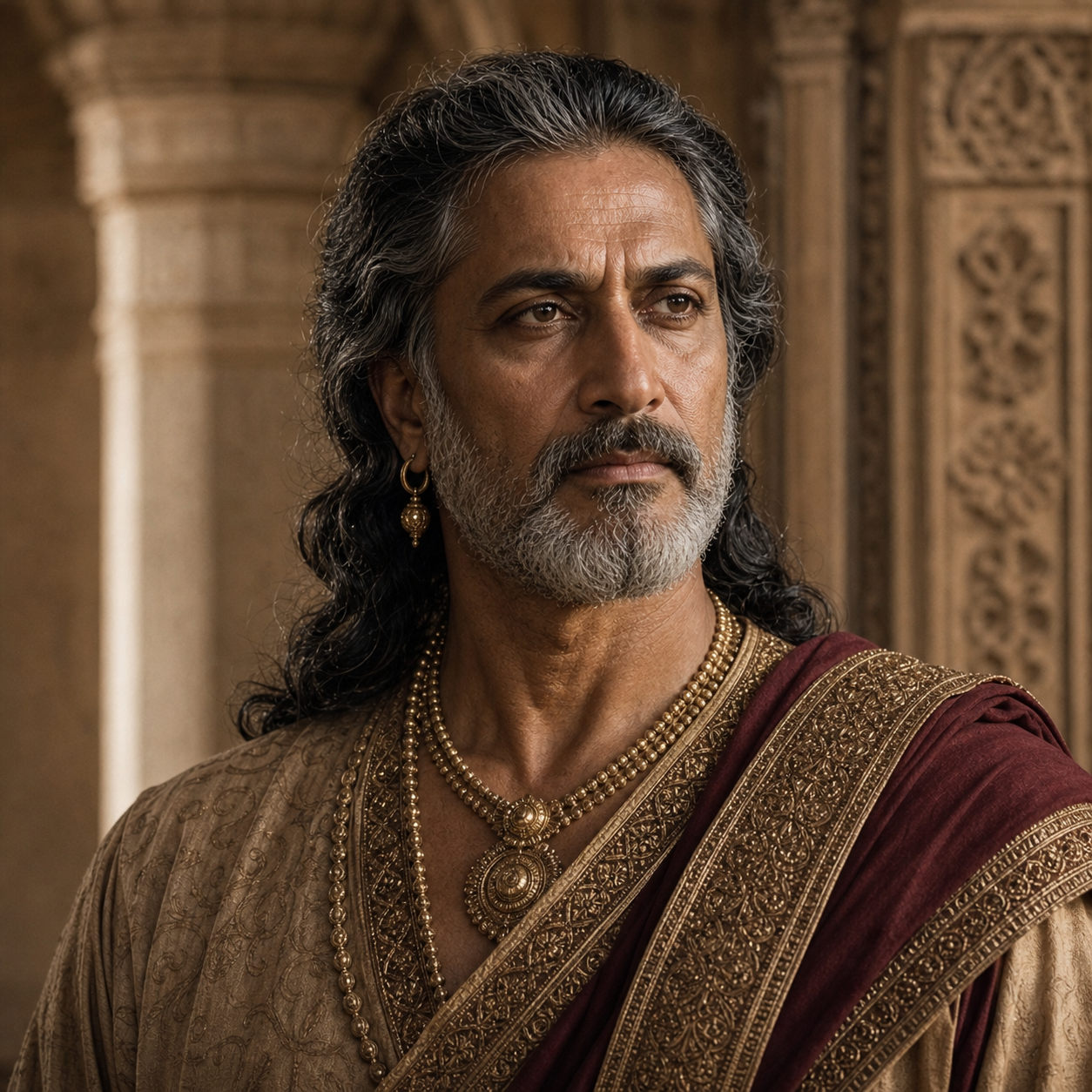 Existing portrait interpretation of Śantanu